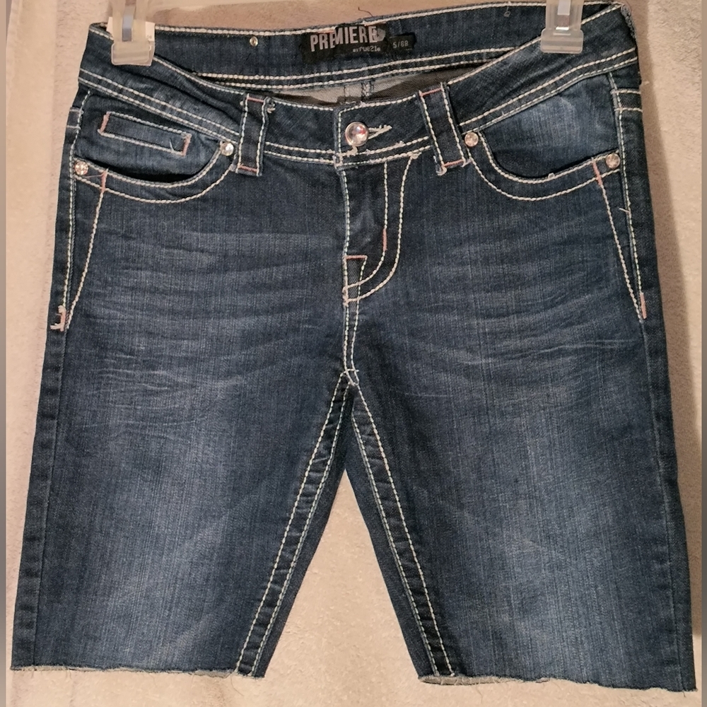 Premiere Denim Cut Off Board Shorts. Size 5/6. New with Tag. Never Worn.